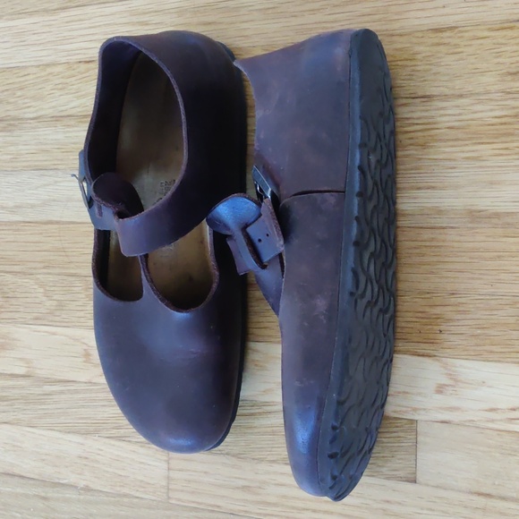 Birkenstock Brown Leather Paris Mary Jane RARE!!! - Picture 3 of 9